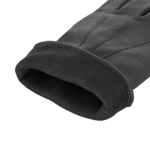 Men's Genuine Sheepskin Leather <b>Gloves</b> Classic Black Perforated Biker Driving <b>Gloves</b> Soft Breathable Full Finger <b>Gloves</b> OEM ODM - Product Image 4