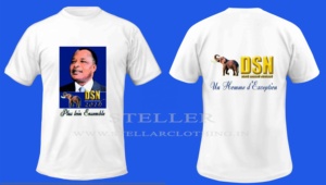 Camiseta Blanca de Algodón Económica para la Campaña Electoral Presidencial de Verano, con Impresión Personalizada de Fotos y Logotipos - Product Image 2
