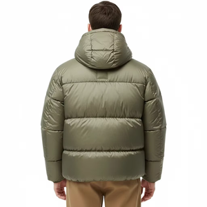 Chaqueta Bomber Unisex de Algodón Acolchado para Otoño/Invierno, con Capucha, Cierre Frontal, Estilo Urbano, Diseño de Corazones, Holgada, Informal, Deportiva, Cálida y Combinable - Product Image 2