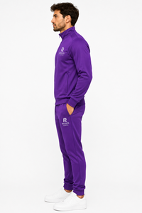 Premium Quality 2026 Men's Gym Fitness customized logo wholesale polyester collar sweatshirt 2 piece gym tracksuit mens - Product Image 4