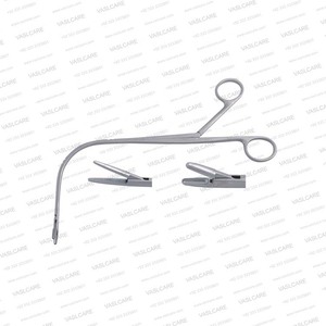 Juego de Pinzas Laringeales Indirectas – 360 °   Cabezal Giratorio Manual – Instrumentos Quirúrgicos Reutilizables de Acero Inoxidable para Cirugía de Cuerdas Vocales del Laringe - Product Image 2