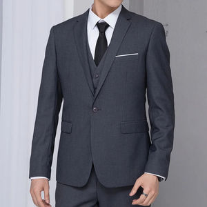 Veste de Costume Homme Couleur Unie, Blazer Formel à Simple Boutonnage, Col Rabattu, Manches Longues, Vêtement d'Extérieur Polyvalent pour Homme - Product Image 3