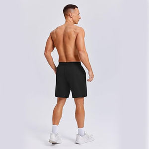 Shorts en toile 100 % coton doublés polaire décontractés, chauds pour l'hiver, avec cordon de serrage et poches, coupe ample, toucher doux et épais - Product Image 2