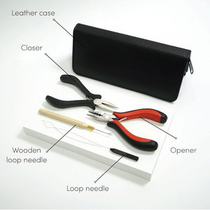 Kit d'outils 5-en-1 pour extensions capillaires avec fermeture éclair, pour perles I-Tips et micro-liens, ensemble professionnel d'extensions capillaires avec ouvre-fermeur - Product Image 5