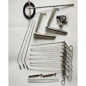 Pedestal Laryngoscope <b>Set</b> Micro Laryngeal Surgery Orthopedic Surgical Instruments Manual Endoscopic Diagnostic - Product Image 1