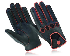 Gants de conduite Speed One Sports en cuir véritable de qualité supérieure, respirants, à doigts complets, unisexes, pour le cyclisme en toutes saisons - Product Image 6