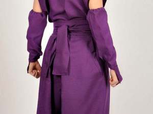Uniforme Profesional de Ninja Morado, Conjunto de Disfraz Shinobi Shozoku para Entrenamiento de Artes Marciales, Cosplay, Halloween y Actuaciones - Product Image 6