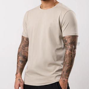 T-shirts personnalisés pour hommes, streetwear, 100% coton, tissu tricoté, impression de logo personnalisée, vêtements de marque - Product Image 3