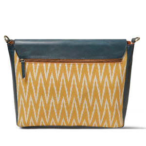 Sac bandoulière en cuir véritable à rabat motifé, sacoche pour ordinateur portable, grande capacité, léger, pour les voyages et l'usage quotidien - Product Image 4