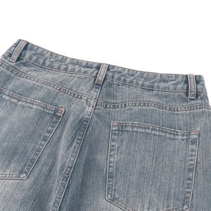 Nouveau pantalon ample rétro personnalisé pour homme, jean baggy en denim avec logo personnalisé, broderie 3D, jean délavé et vieilli Wantage - Product Image 5