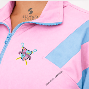 Chaqueta Cortavientos Gamma Phi Delta, Chaqueta Casual Impermeable para Exteriores, Chaqueta Anorak Bordada para Mujer - Product Image 2