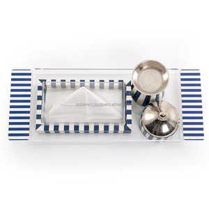 Ensemble cadeau artisanal pour un usage festif et spirituel de luxe, encens Oud Pearl Harmony avec incrustation de résine, brûleur à encens et ensemble de pots en acrylique - Product Image 2