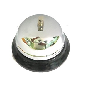 Timbre de Llamada Manual Inalámbrico, Estilo Clásico, para Hogar, Oficina, Cabina, Restaurante, Mostrador, Escritorio, Acero Inoxidable Plateado - Product Image 1