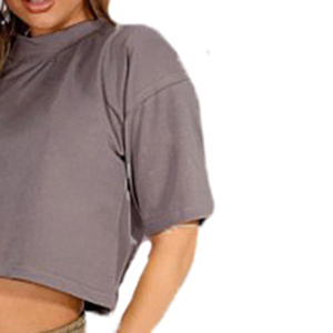 Custom Made Logo Oem Service <b>Crop</b> <b>Top</b> Casual Workout Half Sleeve <b>Crop</b> <b>Top</b> Activewear Slim Fit Cheap Price <b>Crop</b> <b>Top</b> - Product Image 3