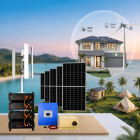 Système hybride éolien et solaire hors réseau de 13 kW avec stockage de batteries pour usage agricole, résidentiel et commercial