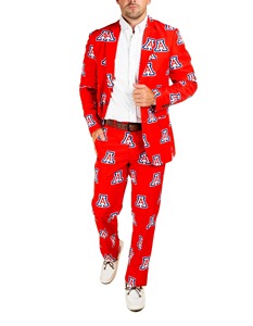 Men's Red Arizona Wildcats Logo Print Suit 2 Piece <b>Blazer</b> Pants <b>Set</b> College Fan Apparel Game Day Outfit - Product Image 5