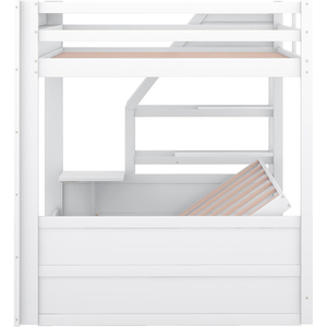 Chất Lượng Cao Thiết Kế Hiện Đại Bằng Gỗ <span class=keywords><strong>Futon</strong></span> Giường Tầng Khung Đầy Đủ Trên Ghế Với Cầu Thang Bàn Cạnh Giường Ngủ 3 Ngăn Kéo Trẻ Em Của Nhà Sử Dụng - Product Image 5