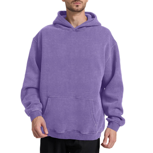 Sweat-shirts pour hommes personnalisés en gros, style vintage délavé à l'acide, de haute qualité, épais et surdimensionnés, à faible MOQ - Product Image 1