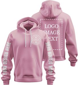 Sweat-shirts à capuche zippés personnalisés brodés, poids lourd, en molleton de coton premium, coupe oversize, séchage rapide, pour hommes et femmes, vente en gros - Product Image 6