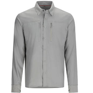 Chemise boutonnée de pêche personnalisée à manches courtes UPF 50 pour hommes Chemises de pêche à séchage rapide pour la chasse en plein air pour hommes - Product Image 1