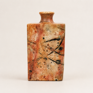Vase à fleurs rectangulaire en céramique artisanale, finition mate mouchetée, style moderne et minimaliste, pour table, anniversaire, mariage, petit modèle - Product Image 6