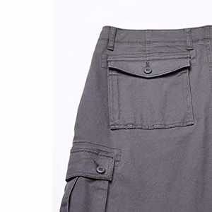 Pantalon cargo décontracté pour homme, coupe droite, en coton doux et résistant, imperméable et respirant, avec de nombreux poches, idéal pour le travail et les voyages - Product Image 1