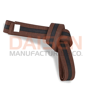 Cinturón de Judo Marrón con Raya Negra de 1.8M, Tela Resistente, Equipo de Entrenamiento de Artes Marciales Unisex - Product Image 2