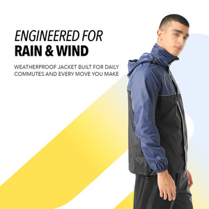 <b>Lightweight</b> Waterproof Windproof Outdoor Wear Custom Logo <b>Men</b> <b>Rain</b> <b>Jacket</b> with Adjustable Hood Waterproof Outdoor <b>Rain</b> <b>Jacket</b> - Product Image 5