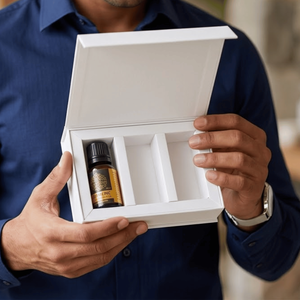 Boîte d'emballage personnalisée en papier kraft pour produits de soin de la peau |   Boîte cadeau portable minimaliste avec revêtement UV recyclable, produits de beauté et cosmétiques biologiques - Product Image 5