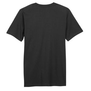 Unisex <b>Black</b> Oversized Crew Neck Short Sleeve Premium Cotton <b>T</b>-<b>Shirt</b> Casual <b>Plain</b> Blank Printing Wholesale OEM ODM 180g - Product Image 2