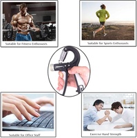 ONESTARSPORTS - Juego de 5 Entrenadores de Fuerza de Agarre de Mano, Ajustables y Personalizables