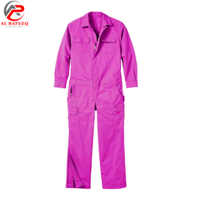 Combinaison en coton pour homme, fermeture à boutons, coupe ample, manches longues, uniformes de travail toutes tailles avec logo personnalisé - Product Image 3