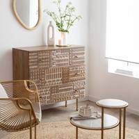 Commode en bois de manguier sculpté Vandana Ultra Grand