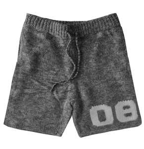 RTS Wholesale Price Top Quality <b>Men's</b> Knitted Acrylic <b>Shorts</b> With Drawstring Waist And Letter Logo Casual Wear AI-SH-26 - Product Image 3