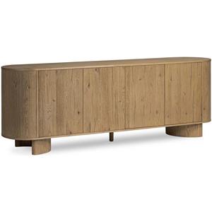 Designer Three Door <b>Sideboard</b> <b>Cabinet</b> in Premium Solid Wood with Spacious Shelves for Bedroom <b>Kitchen</b> and Dining Room Furniture - Product Image 3