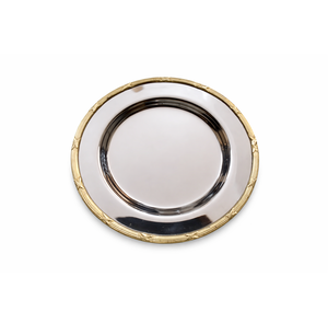 Assiette de présentation en acier inoxydable style américain, finition polie, pour mariages de luxe et grands événements – Meilleures ventes - Product Image 6