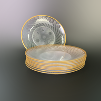 Plateau à sushi rond en plastique PP de 190 mm, qualité alimentaire, jaune, fabrication sous blister, fabricant vietnamien