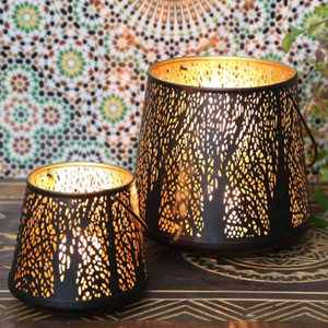 New Design Metal Votives Handmade Votive Round Votive <b>Candle</b> Holders Hex Cube Metal Cutout Two Piece Tapered Votives - Product Image 5