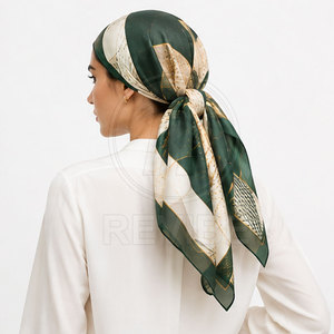 Foulards carrés en soie légers et doux pour femmes - Respirants, élégants, pour un style décontracté et un usage quotidien - Product Image 4