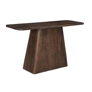 Mesa de consola de diseño moderno, Colección delgada, madera de mango marrón tabaco para dormitorio, comedor, hogar, oficina, muebles de sala de estar - Product Image 1