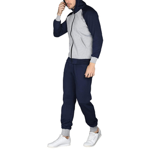 Survêtement de jogging décontracté pour homme, design personnalisé, à capuche, uni, léger, respirant, avec votre logo, 100 % coton, fermeture à cordon, 3D - Product Image 4