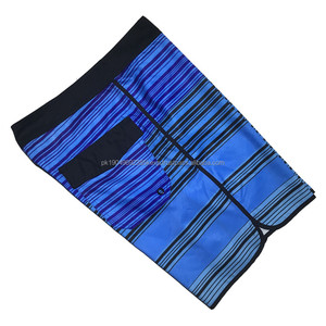 Stripe Swim Trunk 4 Way Stretch Board Shorts Beach Shorts Quick Dry Surf Pantalones cortos para hombre Custom Wholesale Boardshorts - Product Image 4