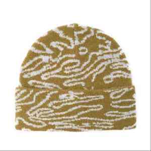 หมวกบีนนี่ถักลายม้าลายสำหรับฤดูใบไม้ร่วงฤดูหนาว - Product Image 1