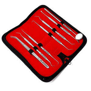Herramientas Dentales Profesionales, Removedor de Placa, Kit Completo de Limpieza Dental con Raspador de Dientes de Acero Inoxidable y Espejo - Product Image 5