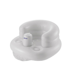 Chaise gonflable pour bébé Richell - Siège gonflable rose pour baignoires et sièges - Product Image 2