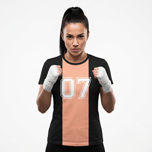 Jersey de Boxeo Personalizado para Mujer, Jersey de Combate de Boxeo OEM para Mujer, 100% Poliéster, Jerseys de Boxeo para Mujer - Product Image 1