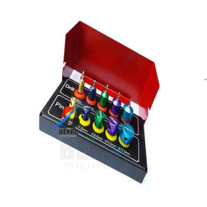 Ensemble de forets et de goujons pour implants dentaires en titane de qualité médicale avec butées de mesure codées par couleur pour des procédures chirurgicales hospitalières sécurisées - Product Image 5