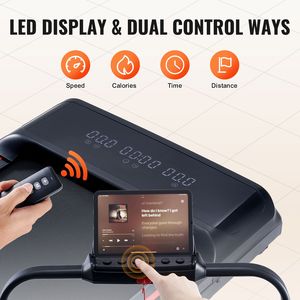 Tapis Roulant Pieghevole da 2.5HP per Casa e Ufficio, Capacità 265 Libbre, Macchina da Corsa con Test Frequenza Cardiaca DC, Senza Spina di Alimentazione - Product Image 5
