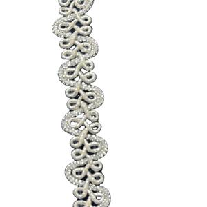 Accesorios de ropa Borde metálico dorado y plateado Borde de encaje Lentejuelas Bordado amarillo dorado Encaje Proveedor - Product Image 1