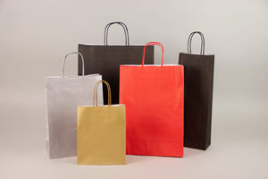 Offre Spéciale-Sacs cadeaux en papier kraft écologique de qualité supérieure avec poignées-Sac à provisions en papier kraft marron de toutes tailles fabriqué au Vietnam - Product Image 2